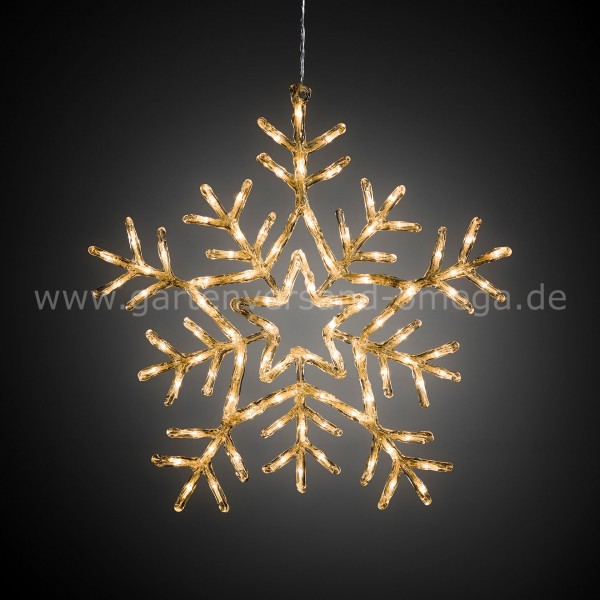 LED-Acrylsilhouette Schneeflocke mit Lichtfunktionen