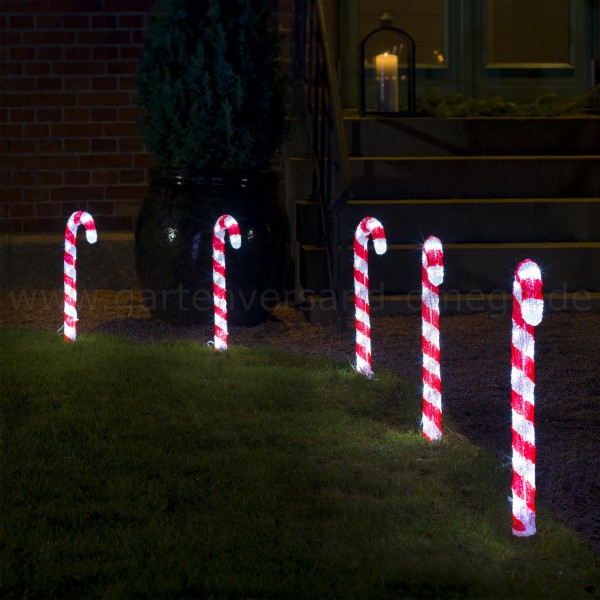 LED Acryl-Zuckerstangen - Weihnachtsaußenbeleuchtung