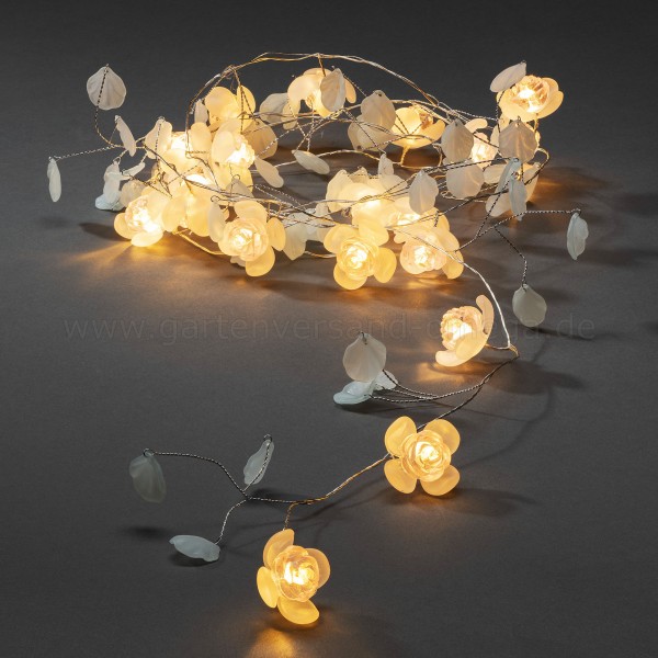 LED-Dekolichterkette Blumen