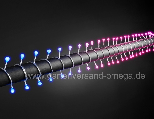 LED Kugellichterkette mit Rot-Blau-Farbwechsel