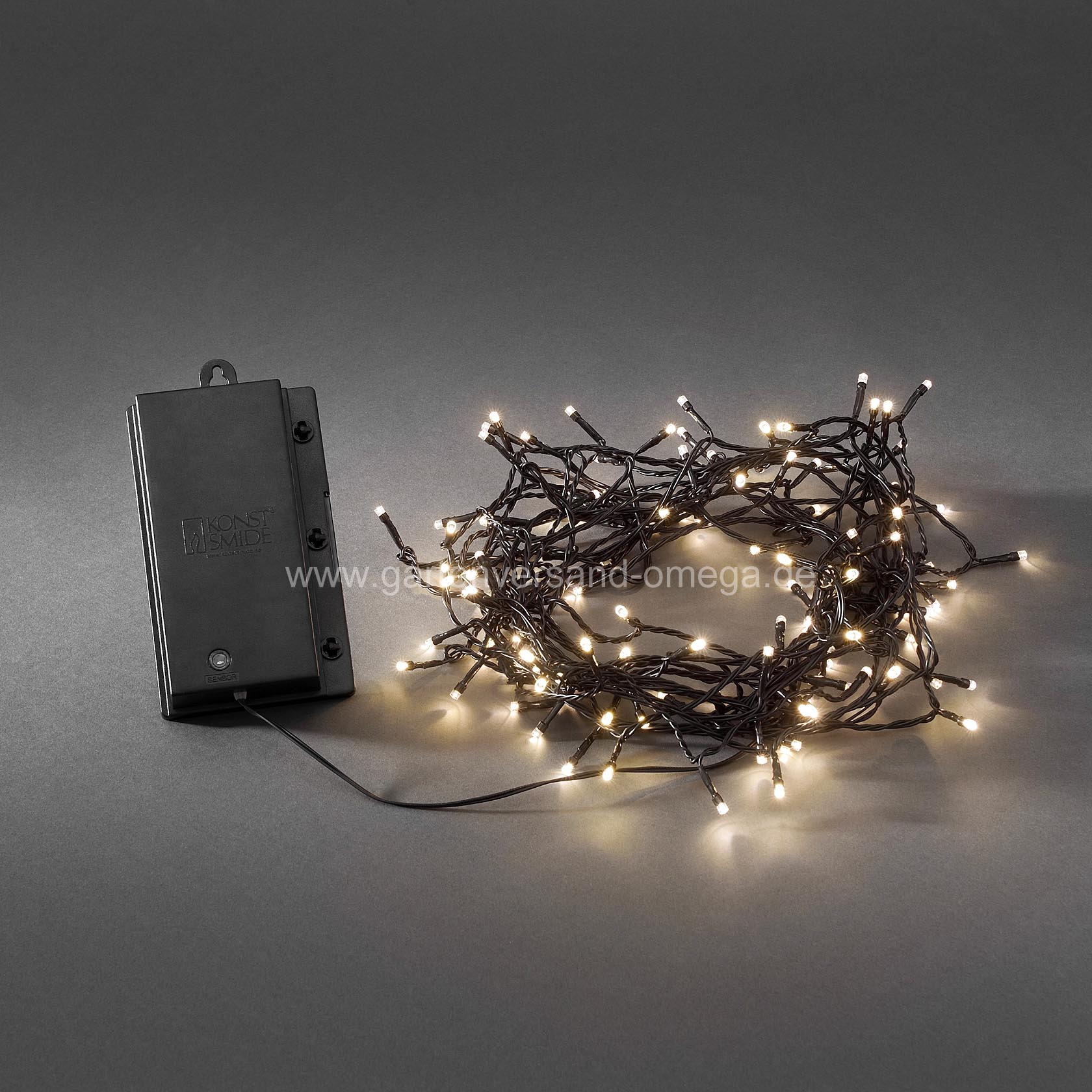 Batteriebetriebene LED Lichterkette für Aussen Warm-Weiß